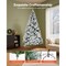 Green-White PVC 7.2ft Pre-Lit Christmas Tree with 470 LED Lights